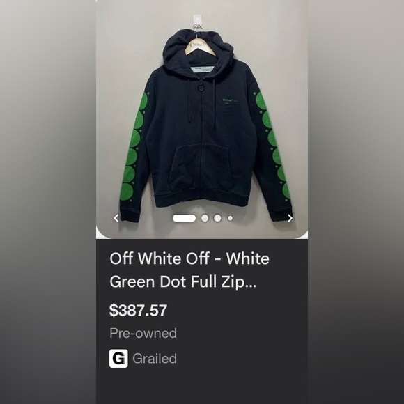 Off white zip up - Picture 9 of 9